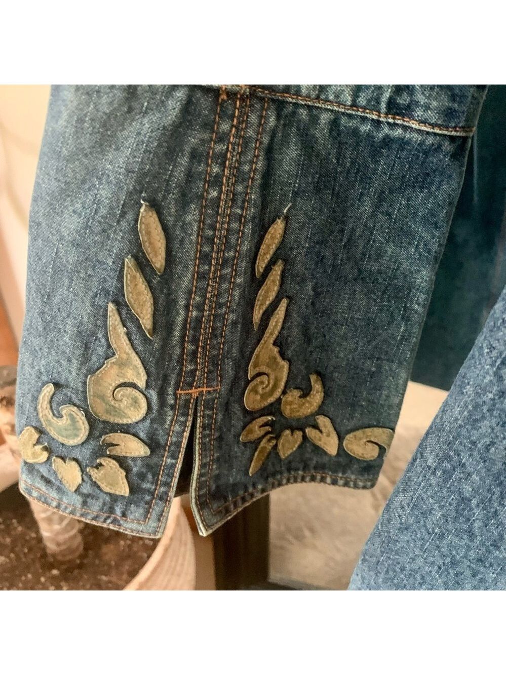 Vintage Nine West Long Denim Jacket - Picture 4 of 5